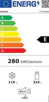 ΨΥΓΕΙΟΚΑΤΑΨΥΚΤΗΣ MORRIS T72435EBN INOX LOOK Full NoFrost με σύστημα ψύξης Metal-Cooling PsuGIOKATAPsuKTIS MORRIS T72435EBN INOX LOOK Full NoFrost me sustima psuxis Metal-Cooling